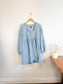 Anthropologie "Square-Neck Denim Mini Babydoll Dress" (Size M/L)