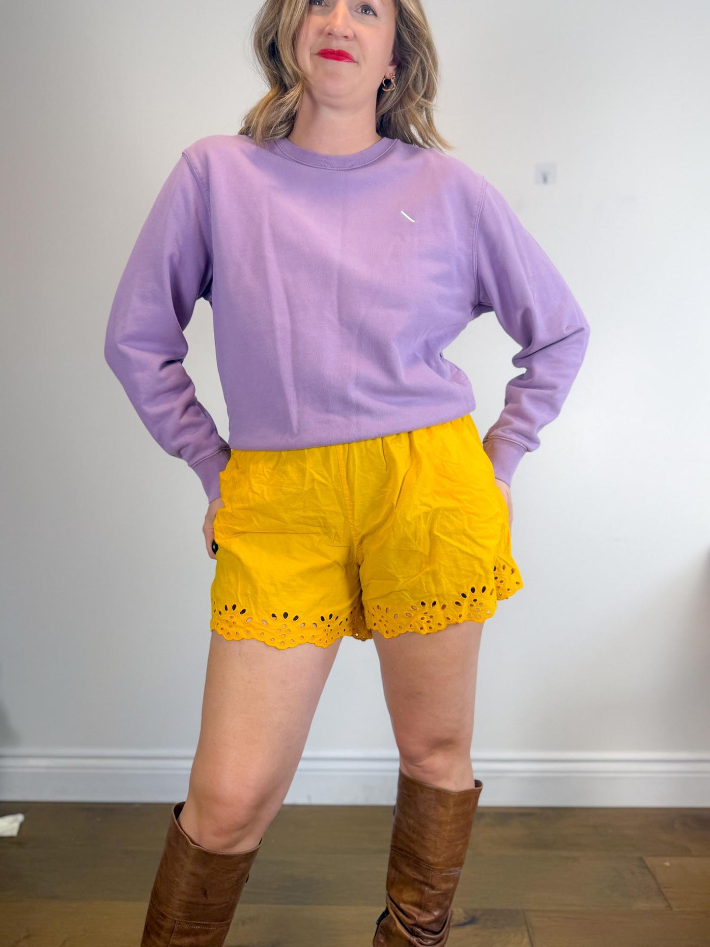Saturdays New York City Crewneck in Purple SOLD AS IS (Size M)