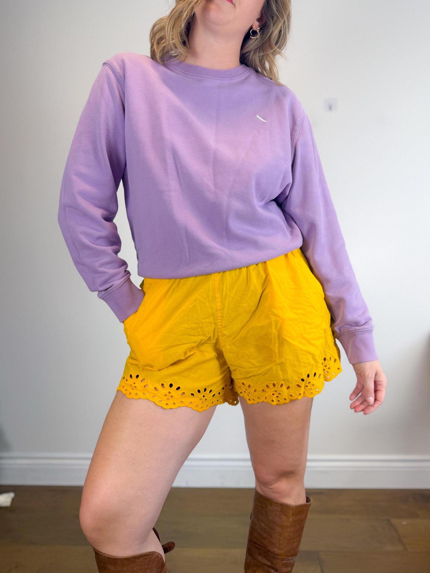 Saturdays New York City Crewneck in Purple SOLD AS IS (Size M)