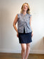 Judith & Charles Floral Sleeveless Ruffle Blouse (Size 12)