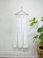 Madewell "Linen-Cotton Cami Button-Front Midi Dress in White" (Size 10)