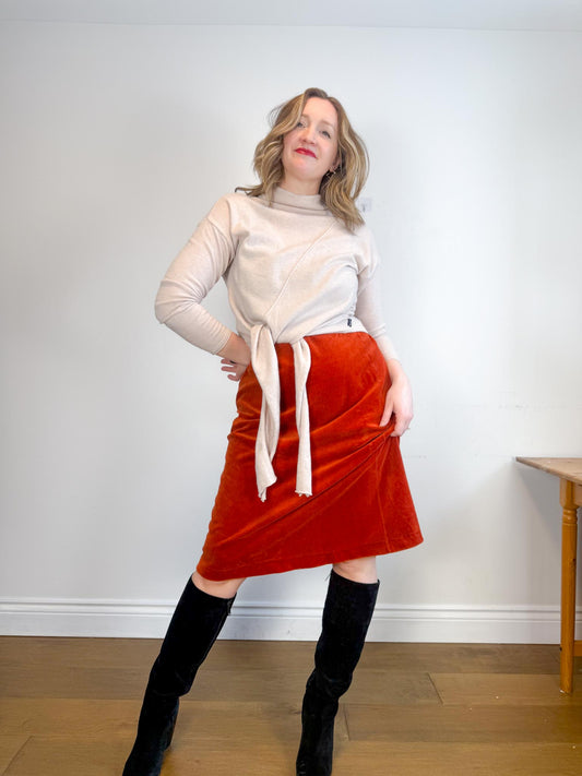 HOLEBROOK SWEDEN Sustainable Merino Wool Sweater in Oyster (Size M)