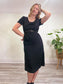 RIANI Black Linen Dress (Size 8)