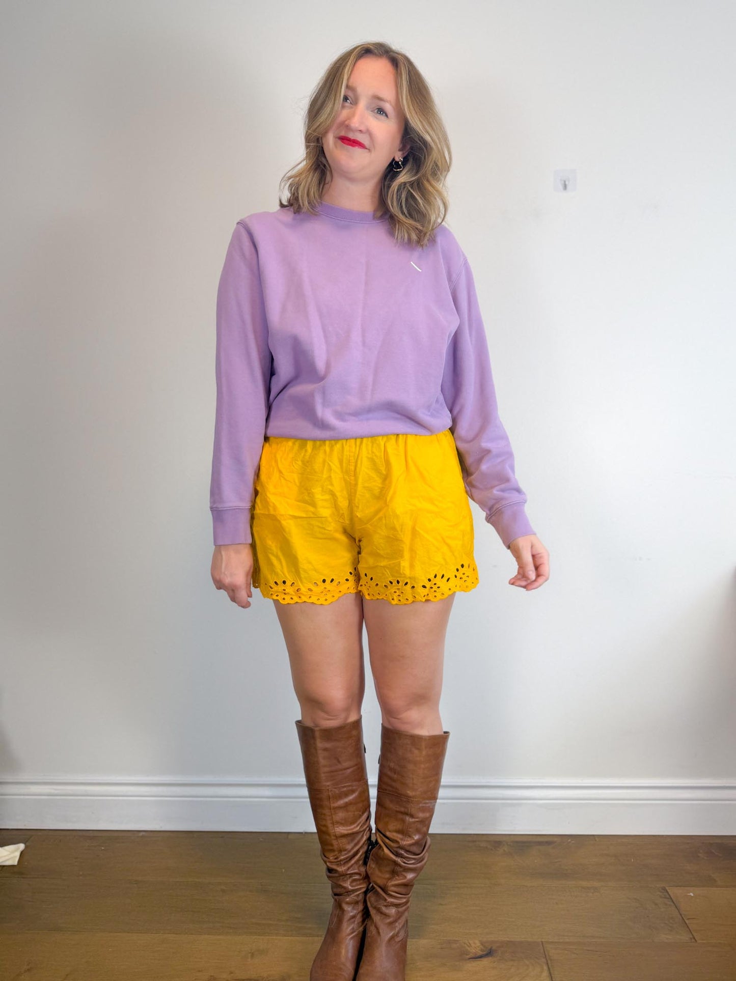 Saturdays New York City Crewneck in Purple SOLD AS IS (Size M)