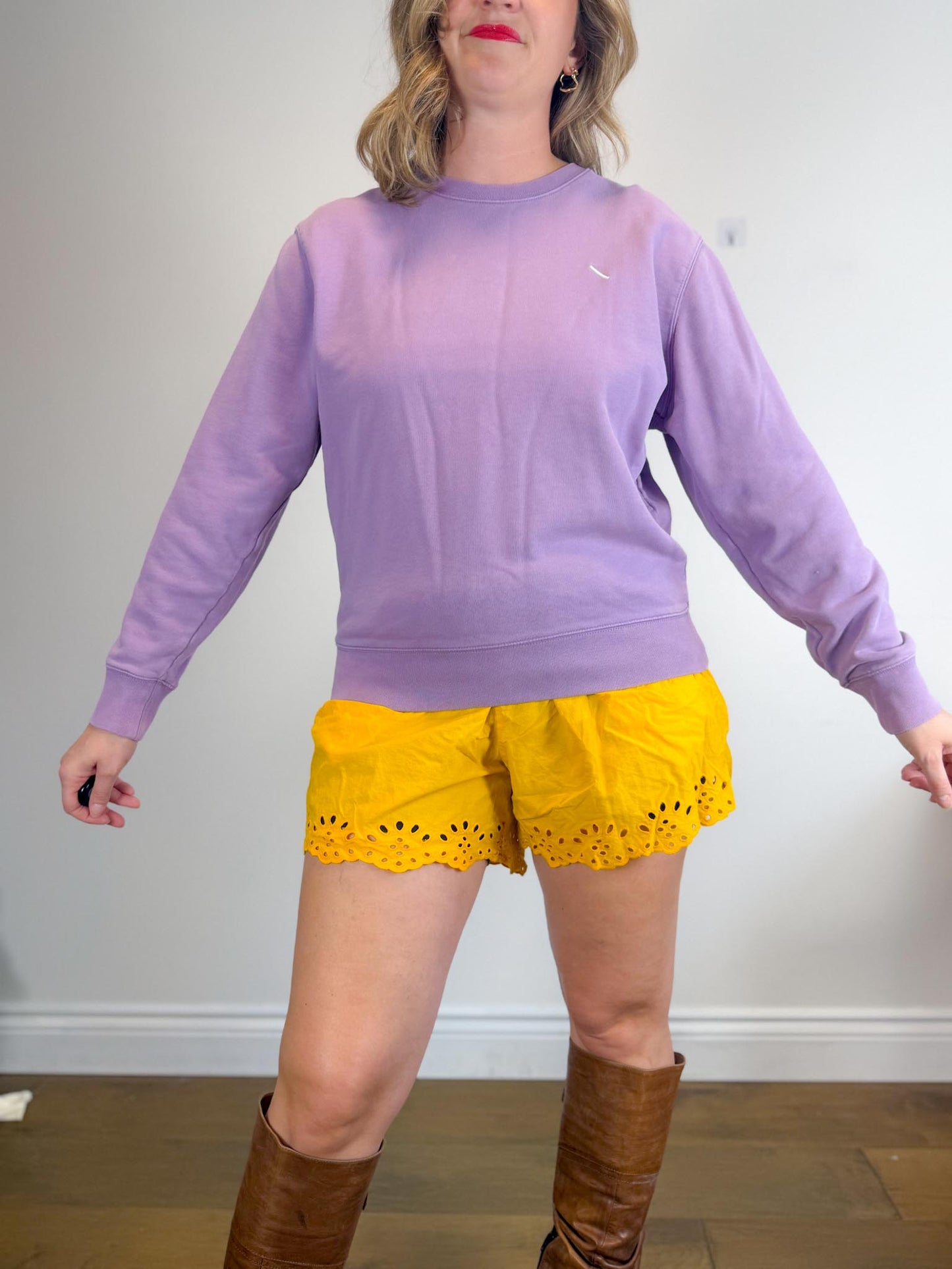Saturdays New York City Crewneck in Purple SOLD AS IS (Size M)