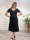 RIANI Black Linen Dress (Size 8)