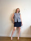 Judith & Charles Floral Sleeveless Ruffle Blouse (Size 12)