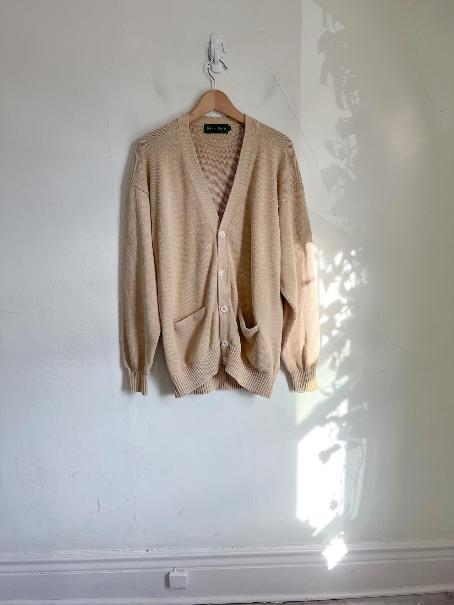 Vintage Cardigan in Light Brown (Size L)