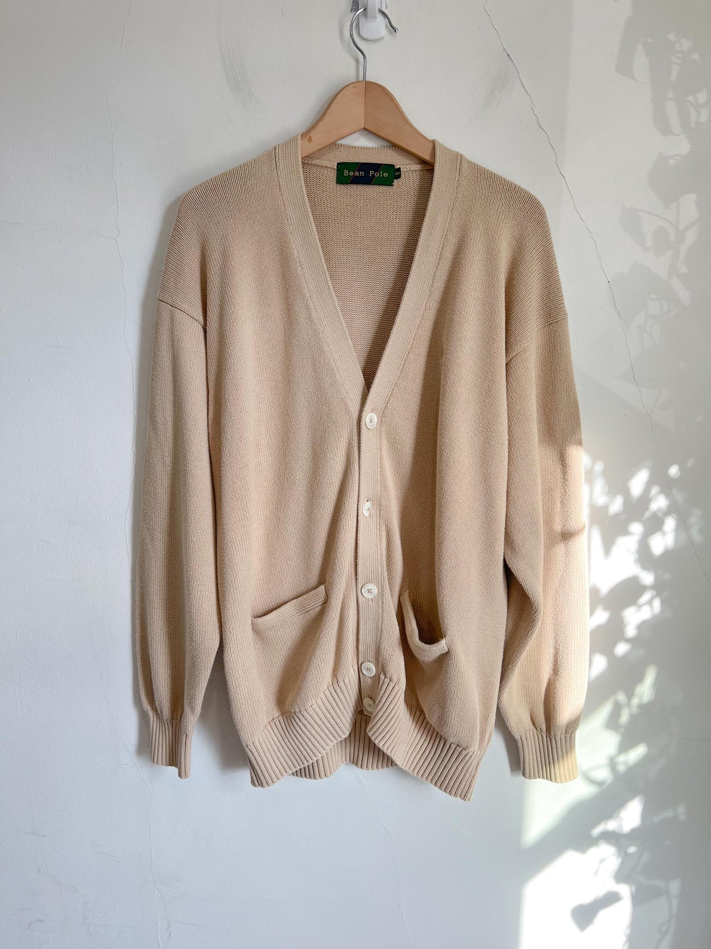 Vintage Cardigan in Light Brown (Size L)