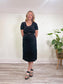 RIANI Black Linen Dress (Size 8)