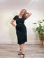 RIANI Black Linen Dress (Size 8)