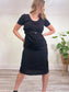 RIANI Black Linen Dress (Size 8)