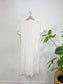 Madewell "Button-Wrap Linen Midi Dress in White" (Size 12)