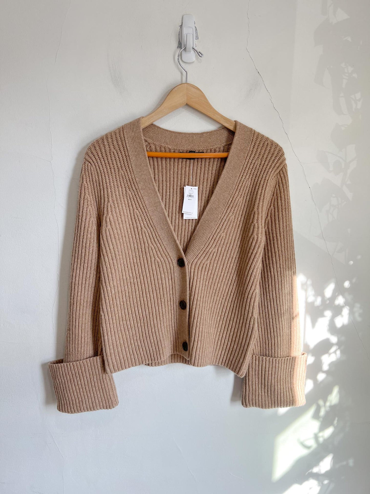 Banana Republic "Talia Merino-Cashmere Cardigan in Camel" (Size XS-M)