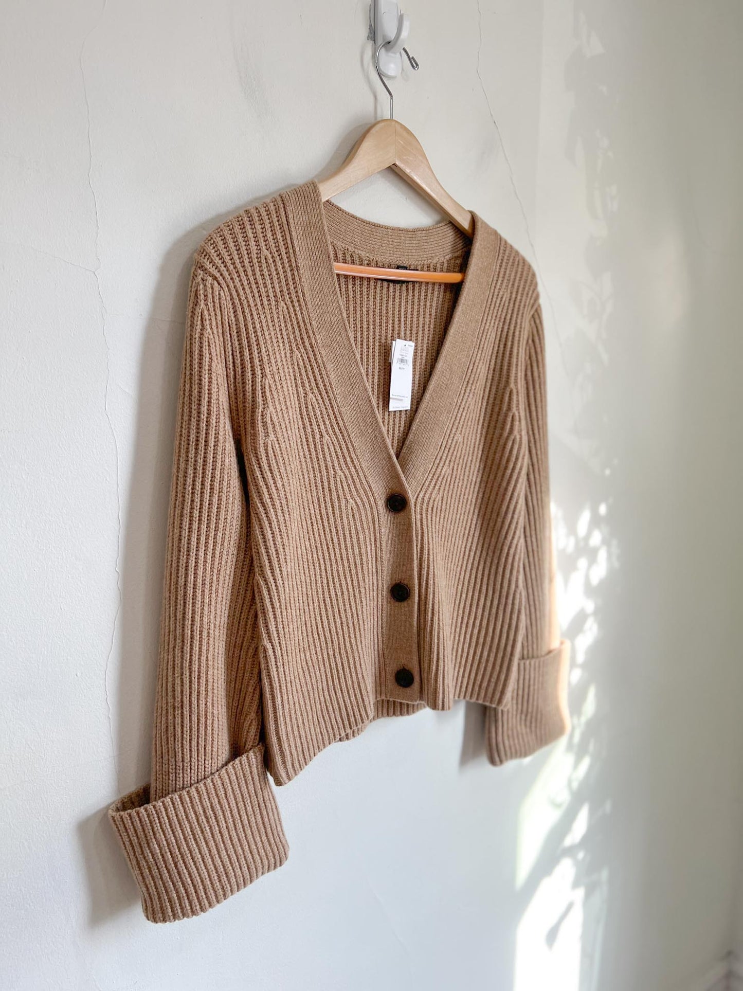 Banana Republic "Talia Merino-Cashmere Cardigan in Camel" (Size XS-M)