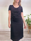 RIANI Black Linen Dress (Size 8)