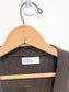 FAIRLY NORMAL Slow Fashion Merino Wool Cardigan in Brown (Size M/L)