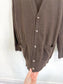 FAIRLY NORMAL Slow Fashion Merino Wool Cardigan in Brown (Size M/L)