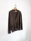 FAIRLY NORMAL Slow Fashion Merino Wool Cardigan in Brown (Size M/L)