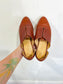 Nisolo Sustainable "Emma d'Orsay Oxford" Loafers in Brown Leather (Size 6)