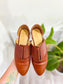 Nisolo Sustainable "Emma d'Orsay Oxford" Loafers in Brown Leather (Size 6)