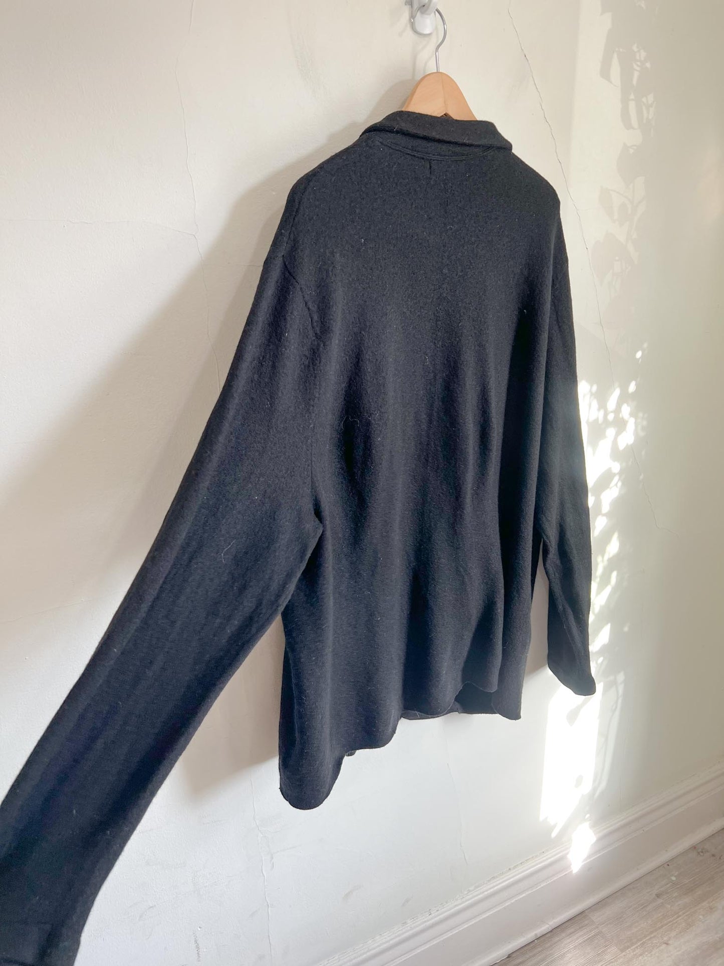 Banana Republic Oversized Wool Shacket in Black (Size XXL)