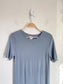 Club Monaco "Signature Cashmere Tee Dress in Grey Blue" (Size M)