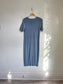 Club Monaco "Signature Cashmere Tee Dress in Grey Blue" (Size M)