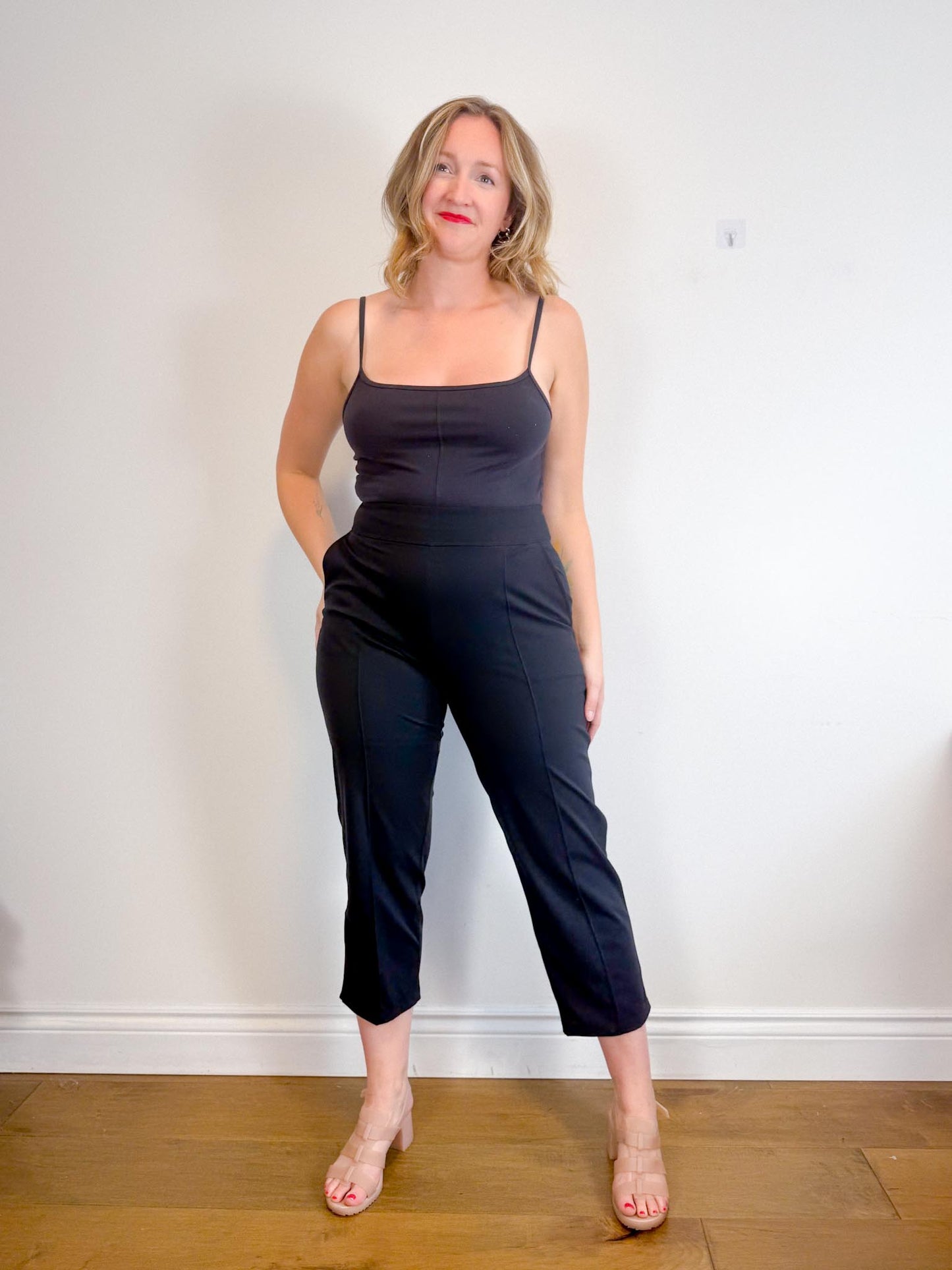 Kit & Ace "Joggers in Black" (Size 12)