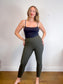 Lululemon Tights in Dark Green (Size 10)