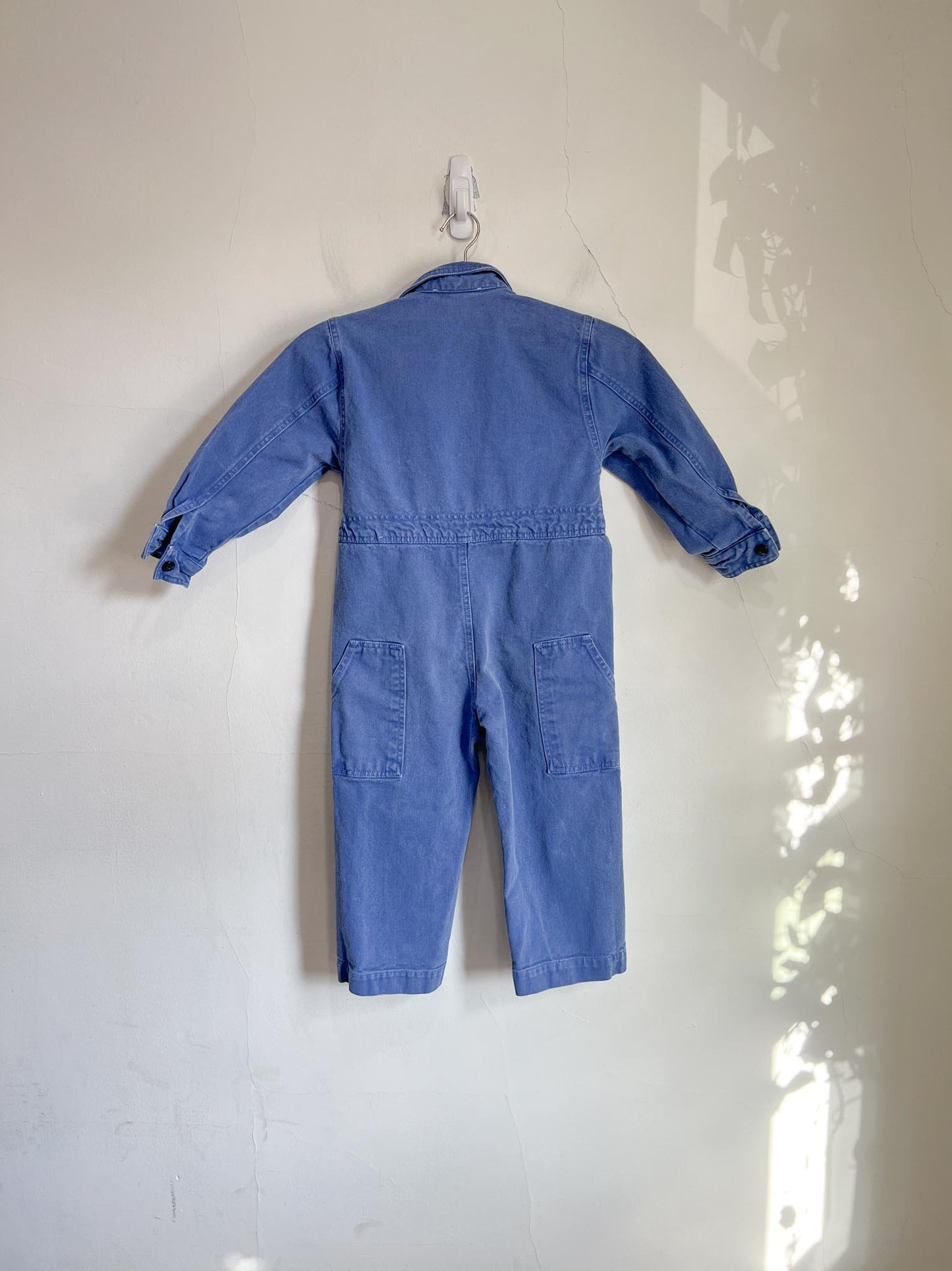 The Animal Observatory Slow Fashion  "Blue Grasshopper Jumpsuit" (Size 4Y) KIDS