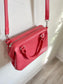 Matt & Nat Handbag with Crossbody Strap in Cherry Red