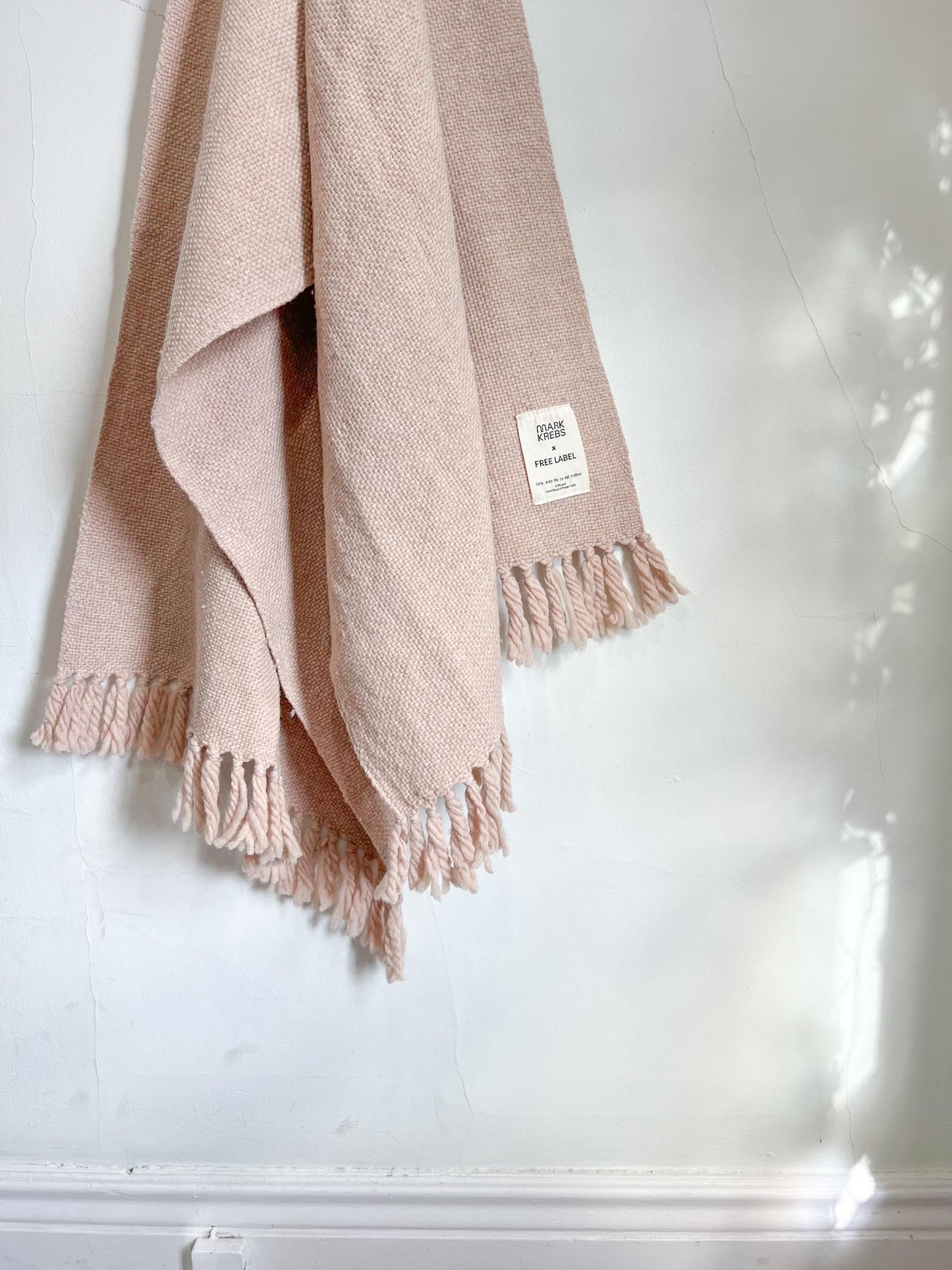 Free Label x Mark Krebs Slow Fashion Chunky Scarf in Blush