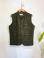 FAR AFIELD "Whistler Wool Gilet/Vest in Green" (Size M/L)