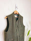 FAR AFIELD "Whistler Wool Gilet/Vest in Green" (Size M/L)