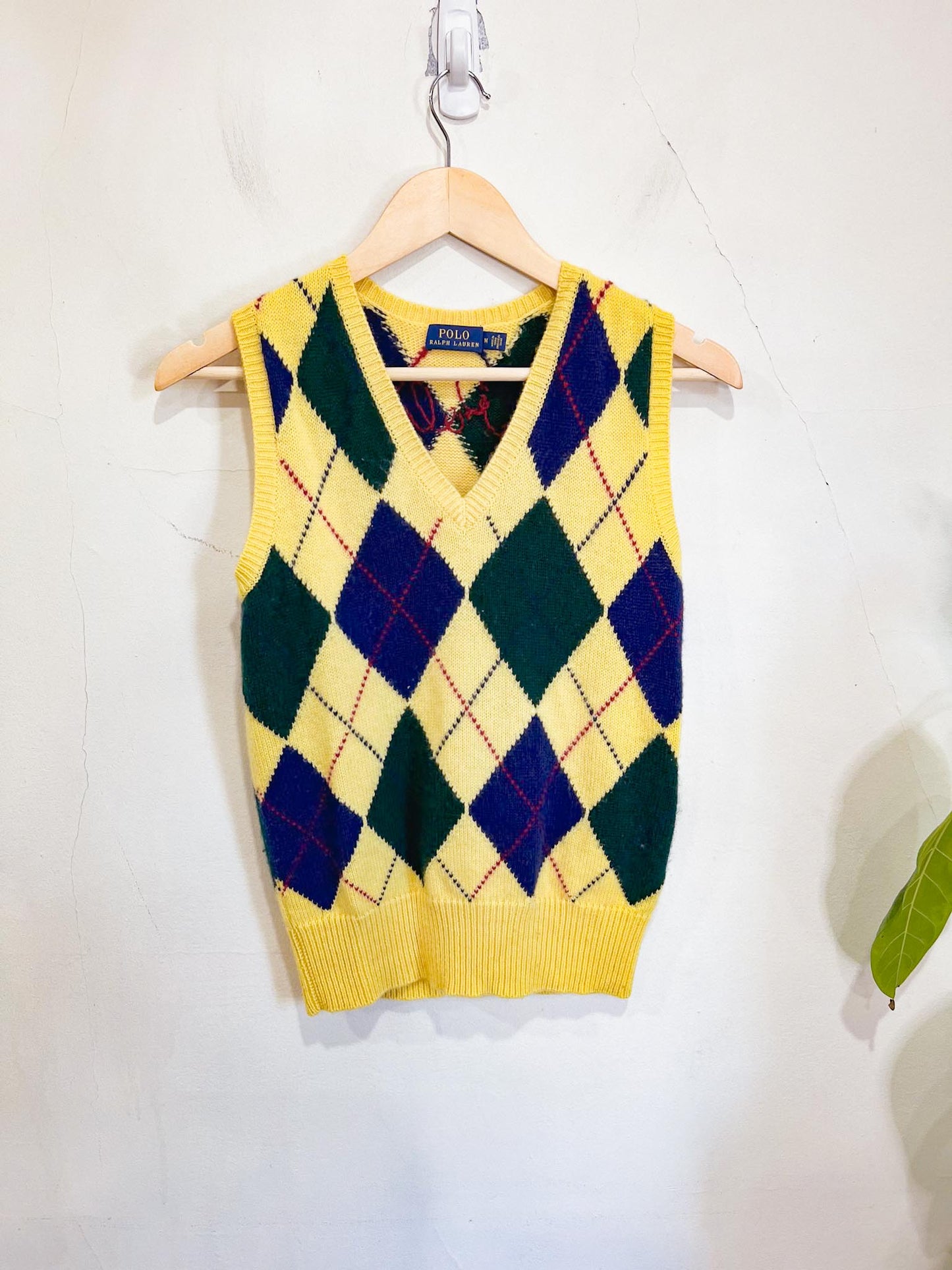 Polo Ralph Lauren "Argyle Jumper Waistcoat" (Size S/M)