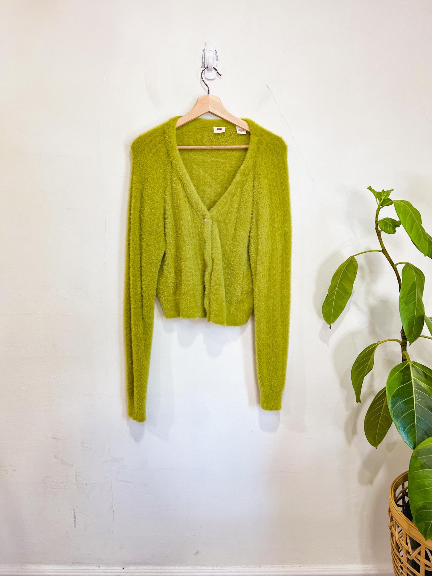 Levi's "Billie Jean Cardigan in Green" (Size L)