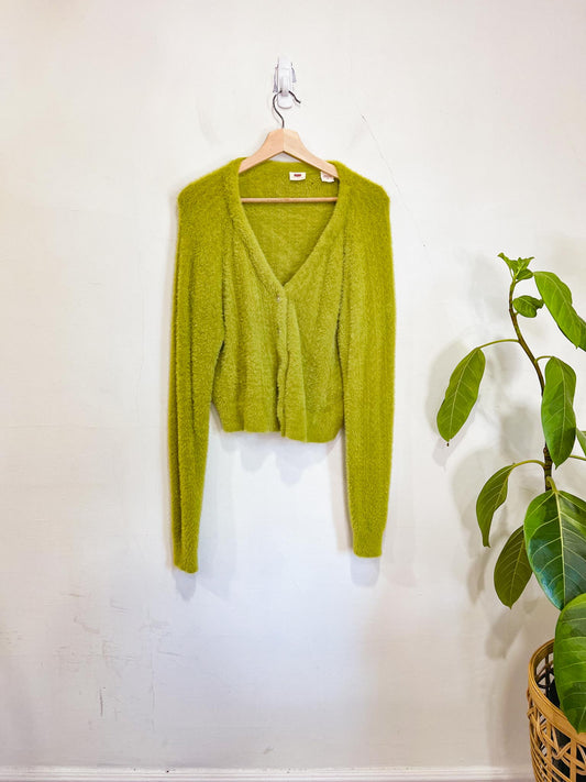 Levi's "Billie Jean Cardigan in Green" (Size L)