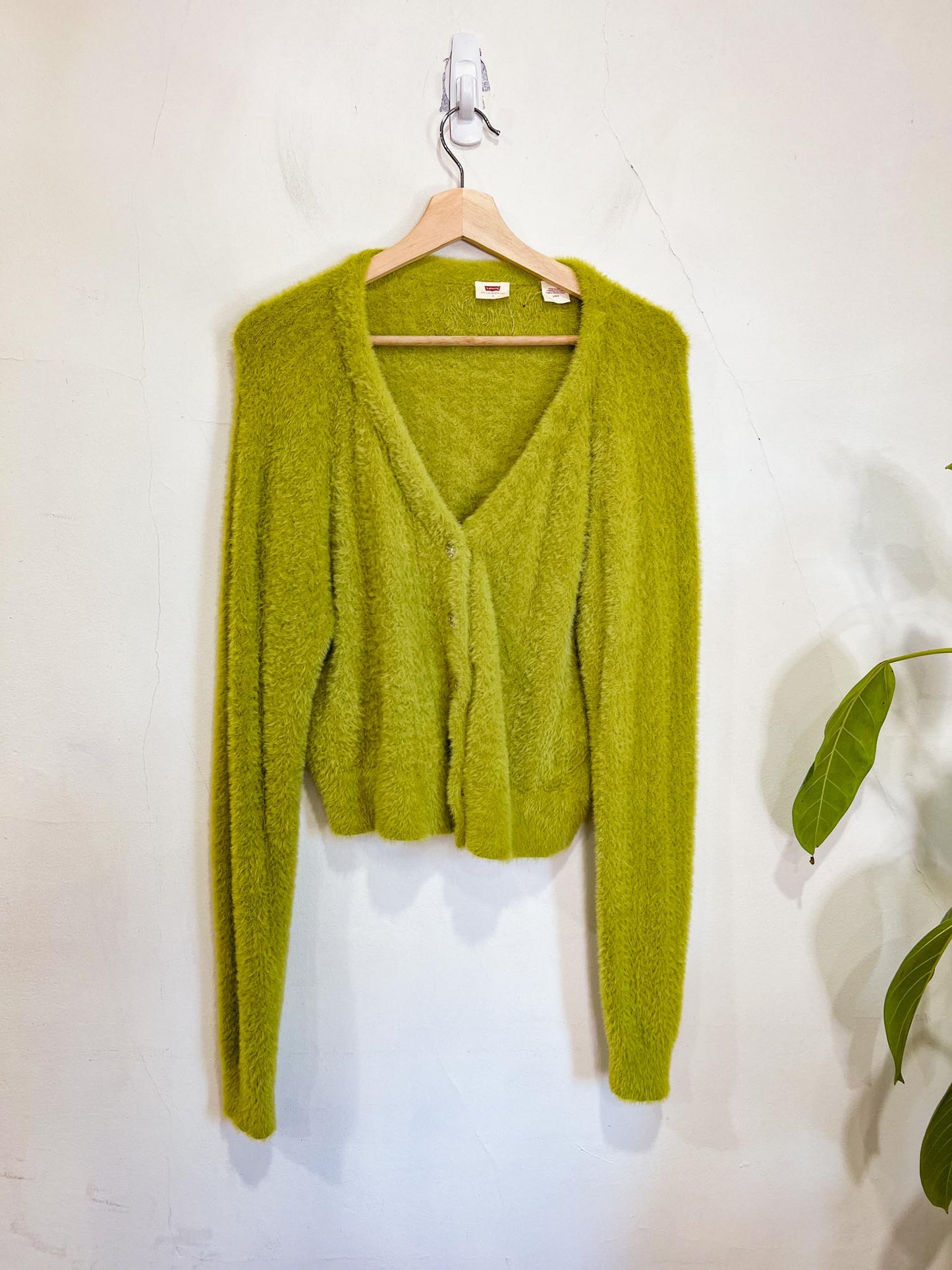 Levi's "Billie Jean Cardigan in Green" (Size L)