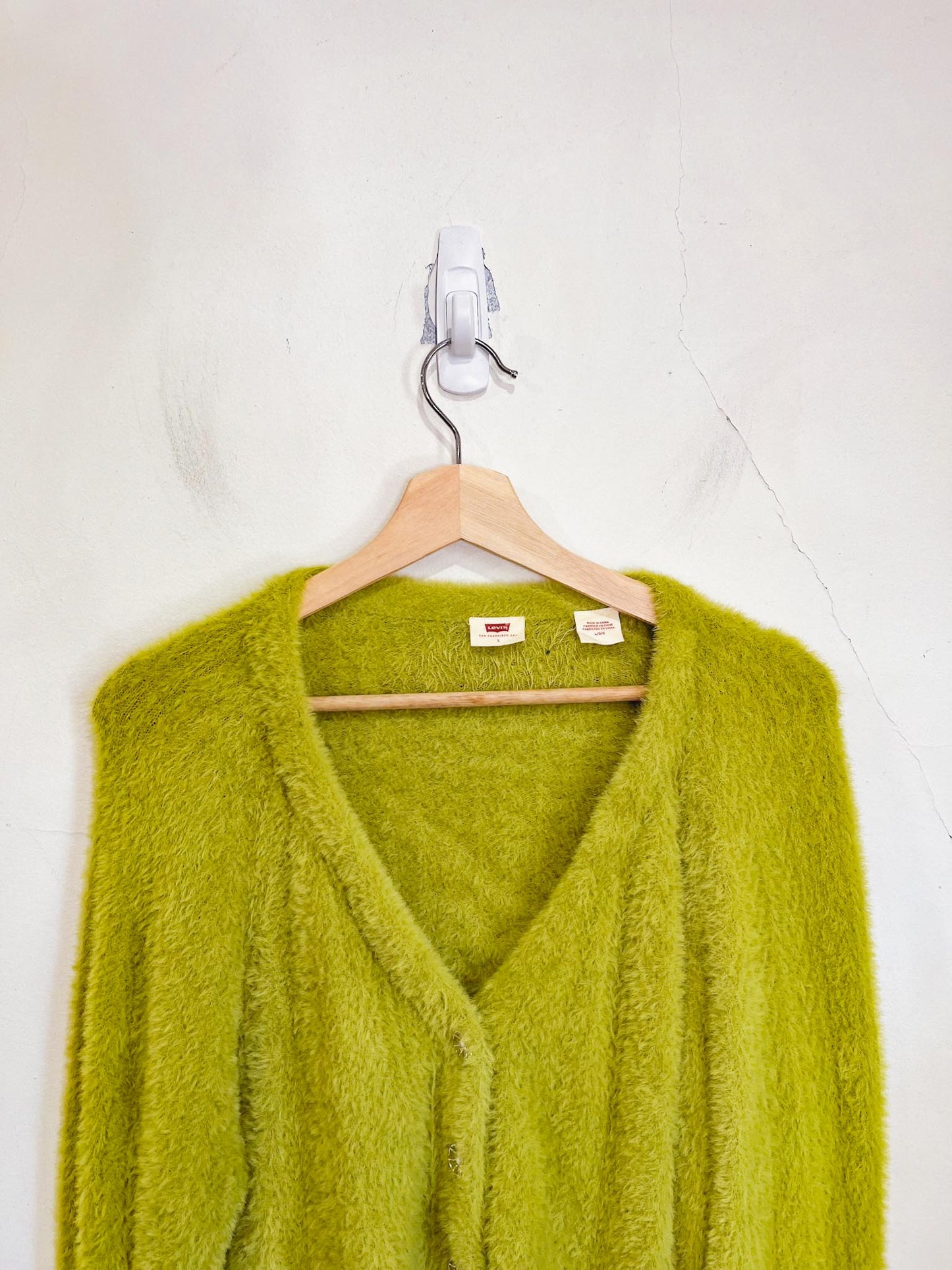 Levi's "Billie Jean Cardigan in Green" (Size L)