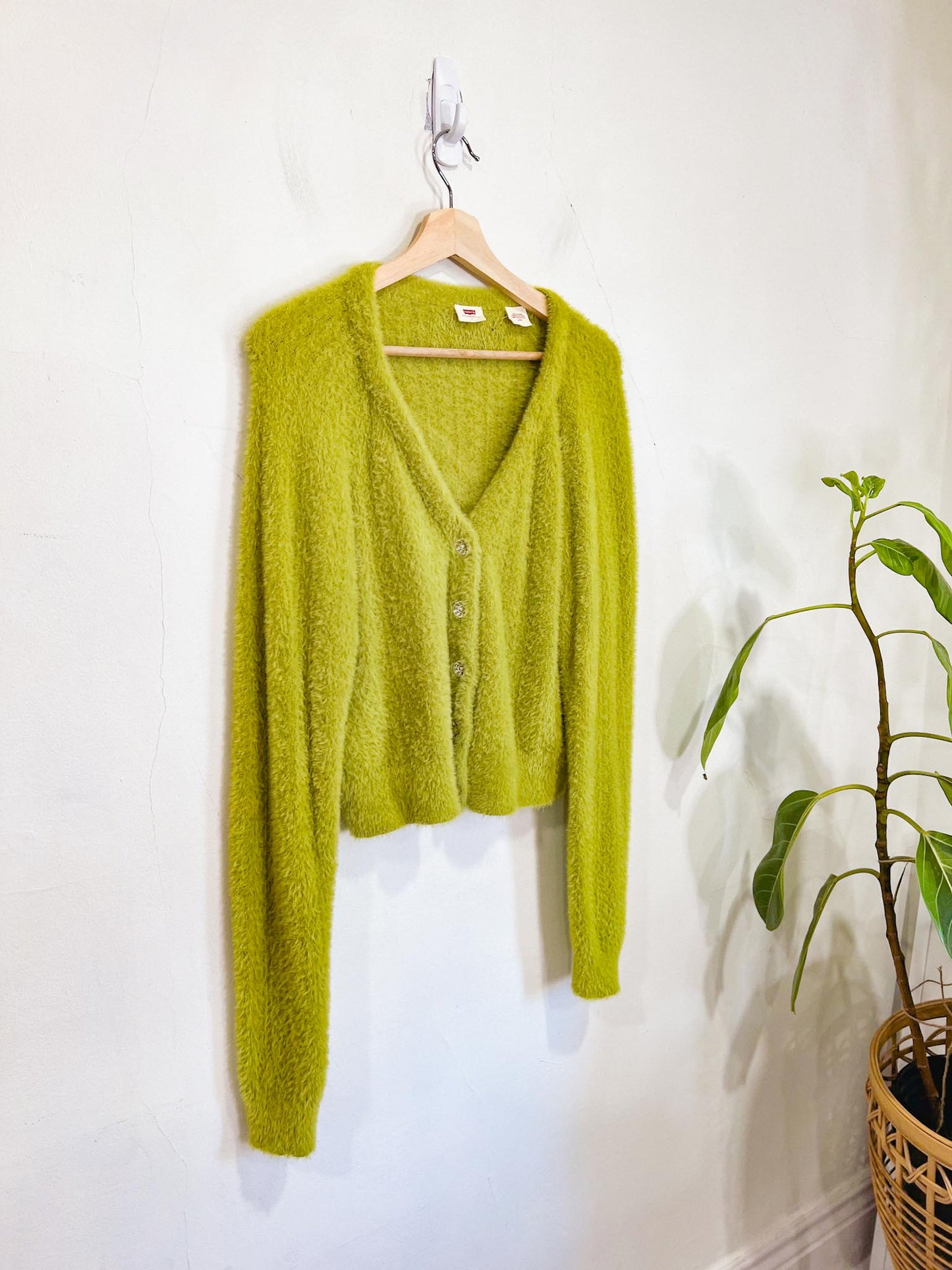 Levi's "Billie Jean Cardigan in Green" (Size L)