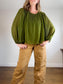 Wilfred Daydreamer Pleated Blouse in Green SOLD AS IS (Size L)