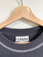 GANNI "You're Gonna Love It" Rose Sweatshirt in Phantom Grey (Size S/M)