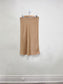 Rachel Zoe Satin Midi Skirt in Beige (Size L)