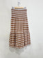 Nation "Nyla Smocked Skirt in Brown/White Gingham" NWT (Size S/M)