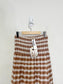 Nation "Nyla Smocked Skirt in Brown/White Gingham" NWT (Size S/M)