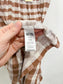 Nation "Nyla Smocked Skirt in Brown/White Gingham" NWT (Size S/M)