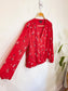 Banana Republic Wrap Blouse in Red (Size M)