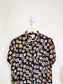 Vintage Coffee Print Shirt Dress (Size L/XL)