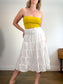 Babaton "Sculpt Knit Cropped Tube Top in Yellow" (Size M)
